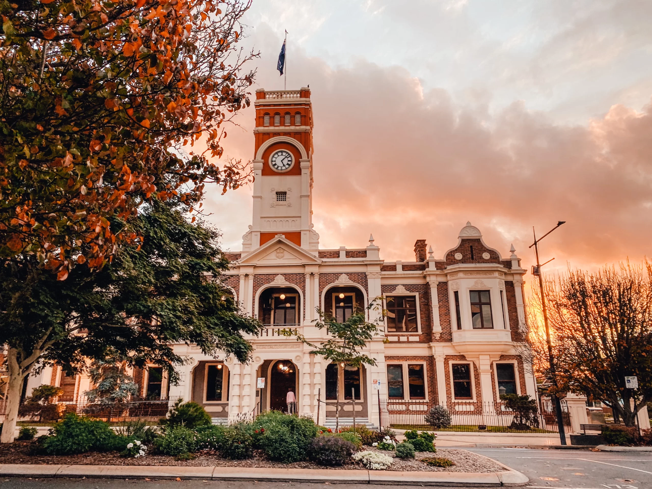 A street level view of the Toowoomba council building. 
