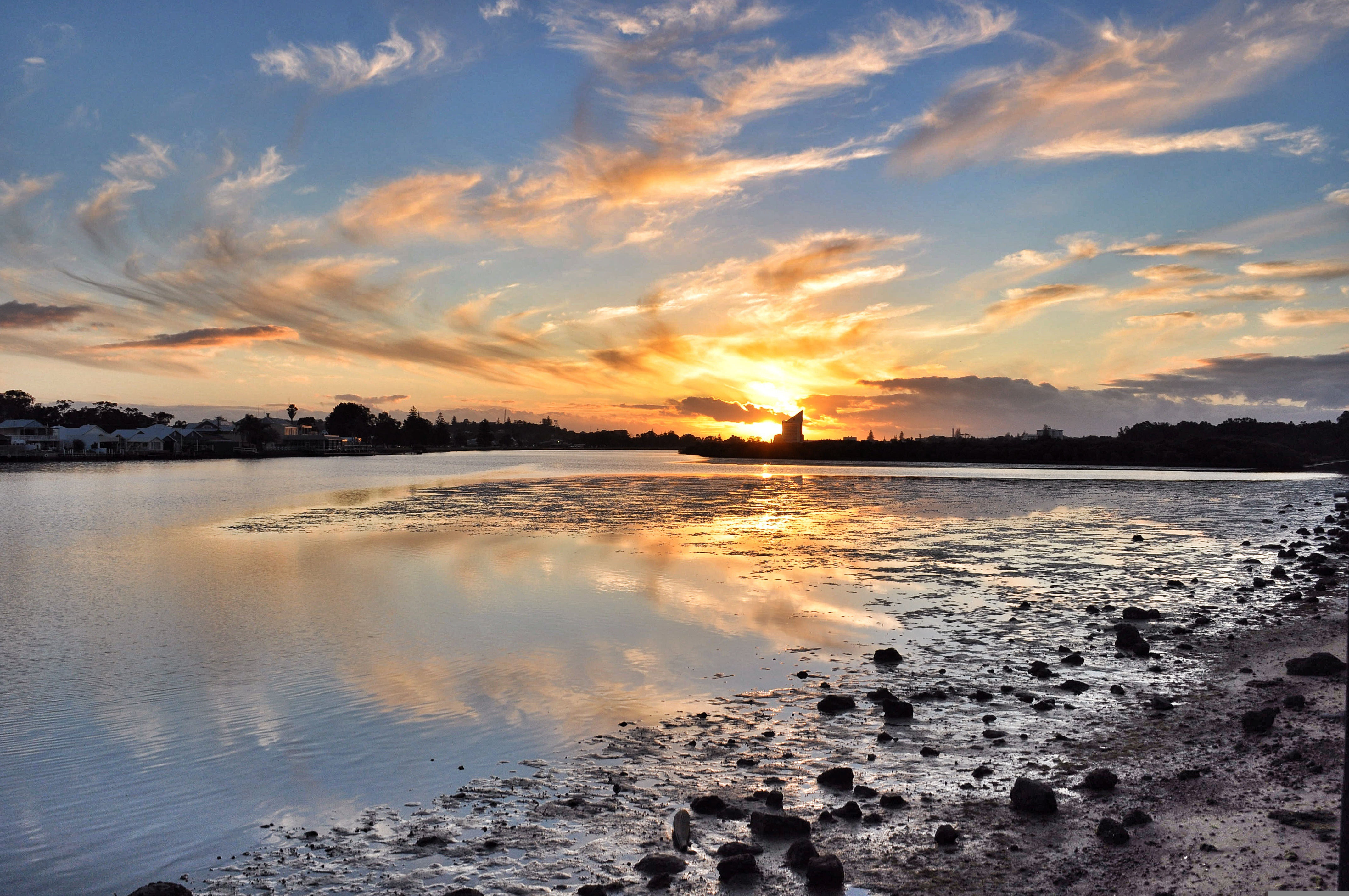 A sunset shot of Bunbury.